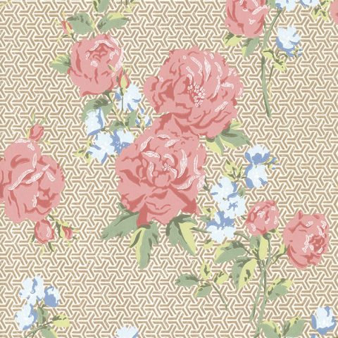 View Borde Hill – Cream/Pink/Gilver