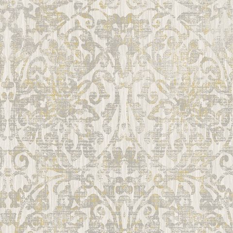 View Hurst Damask – Oyster / Grey