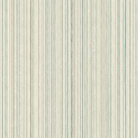 View Milne Stripe – Aqua / Linen